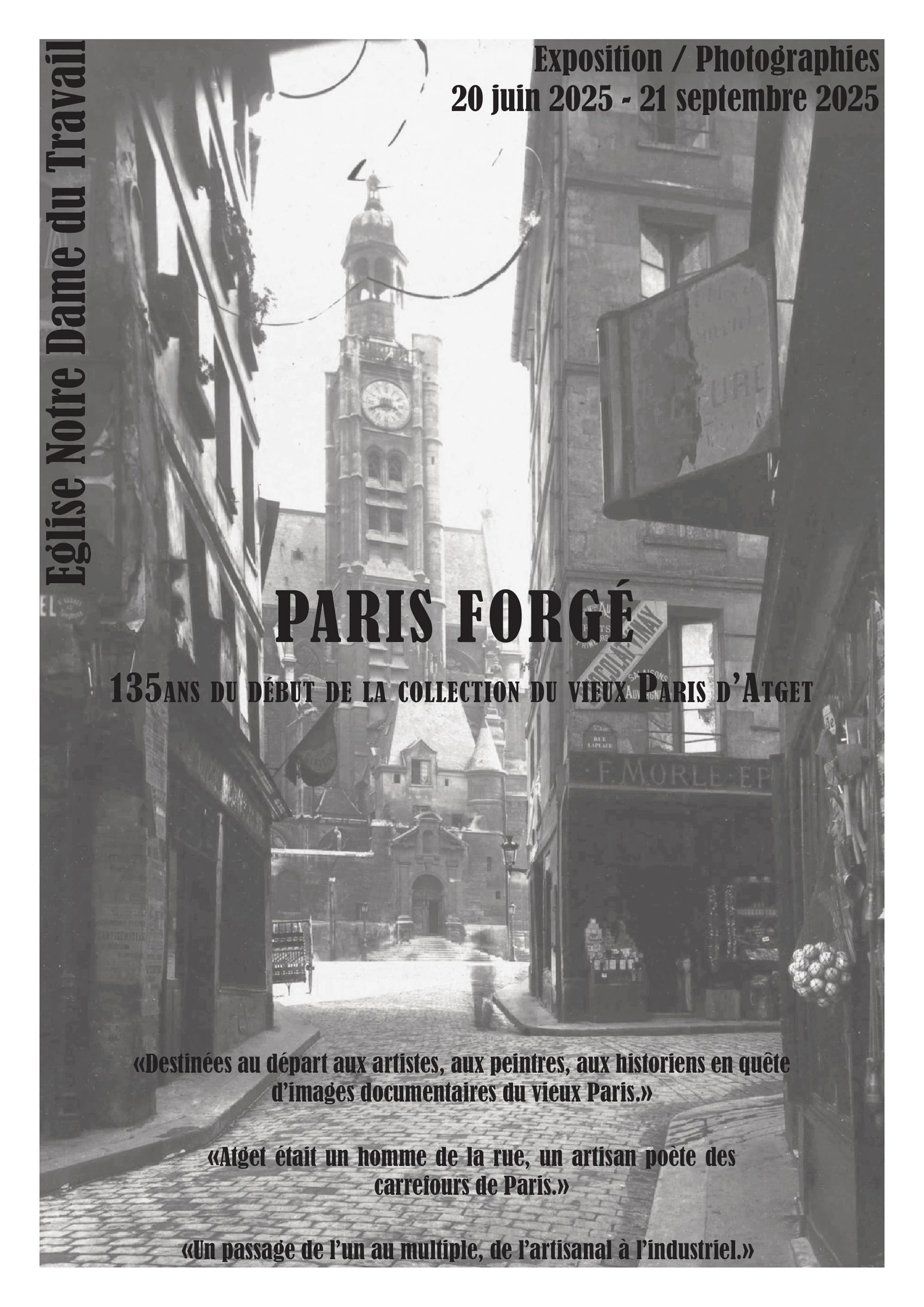 Affiche de l'exposition Paris Forgé.