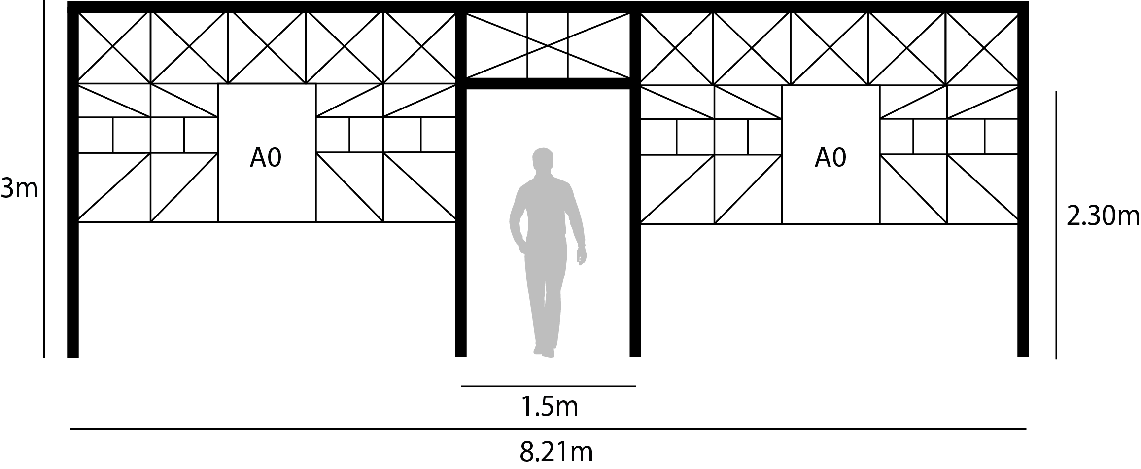 Détail de structure, nef.