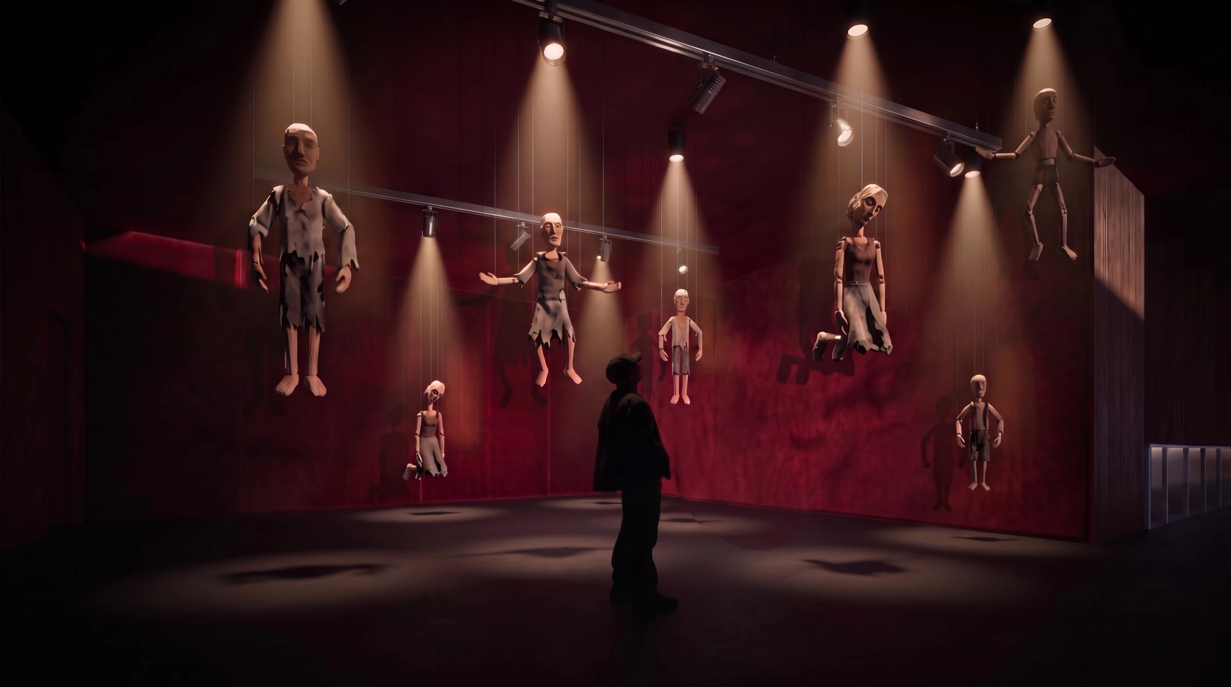 Woyzeck — la salle des marionnettes, rendu 3D.